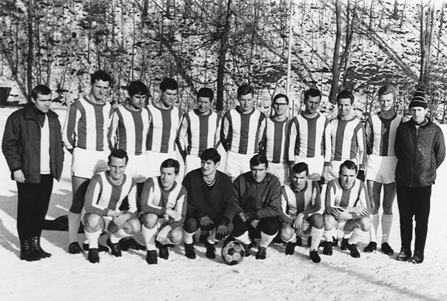 1971 - Stahl Hennigsdorf im Trainingslager in Karlsfeld (Erzgebirge)